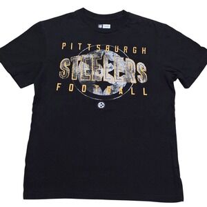 Pittsburgh Steelers NFL Team Apparel Mens Size‎ Small T Shirt Football Black